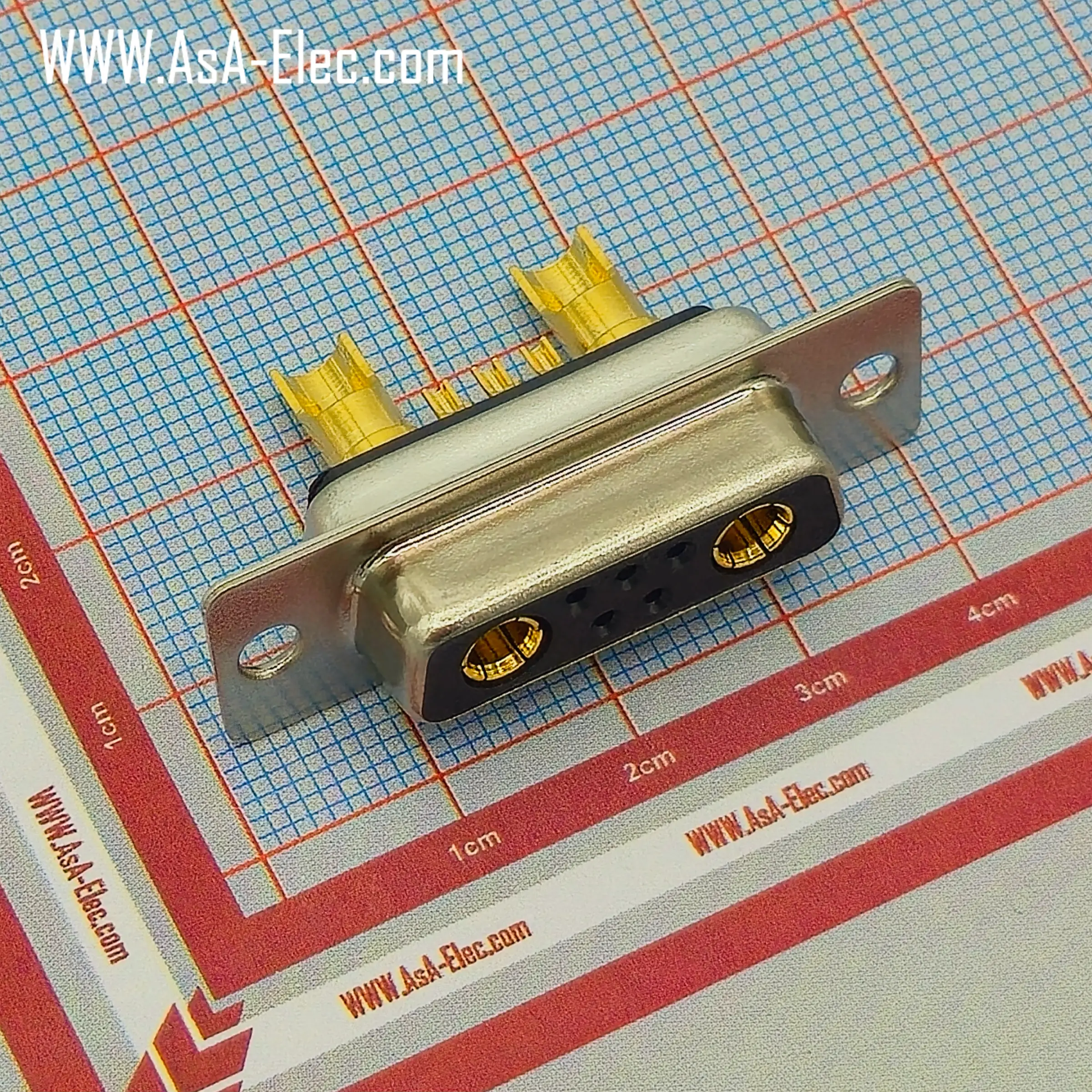 POWER D-SUB 7W2 SOLDER CUP-FEMALE